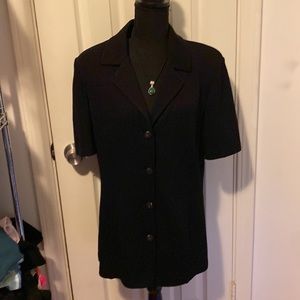 Vintage St John Jacket, black, size 12